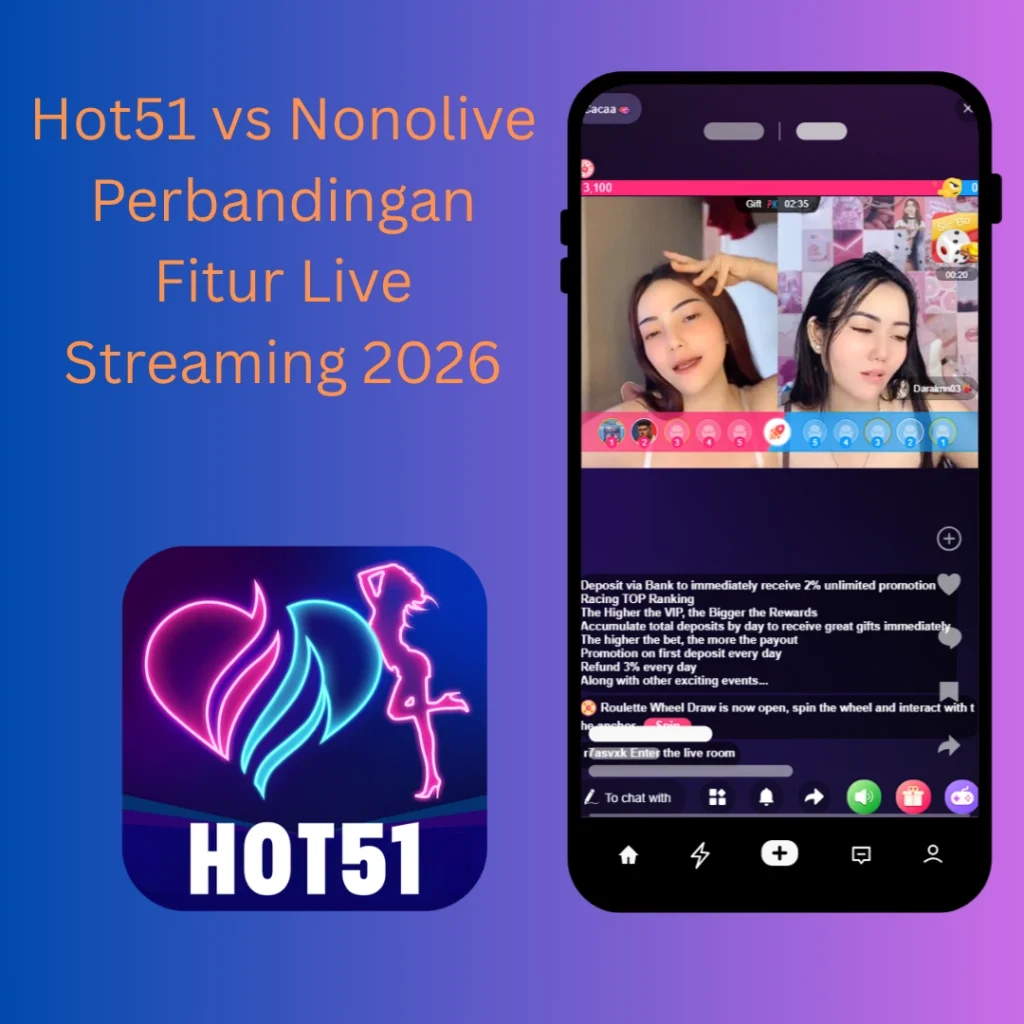 Hot51 vs Nonolive Perbandingan Fitur Live Streaming 2026