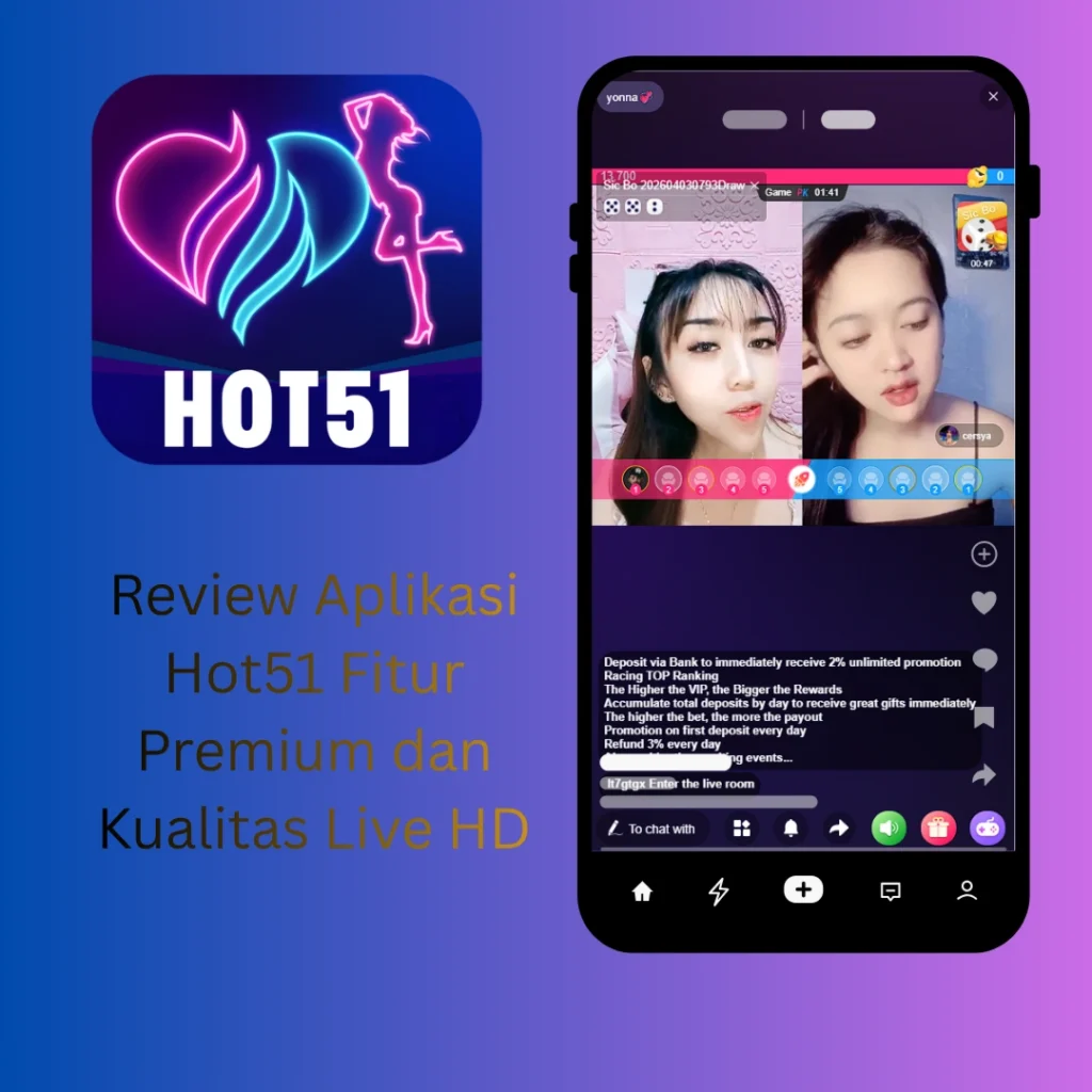 Review Aplikasi Hot51 Fitur Premium dan Kualitas Live HD